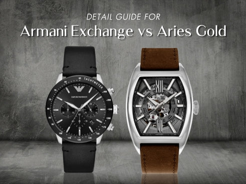 Detail guide for Armani Exchange vs Aries Gold H2 Hub