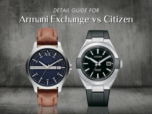 Detail guide for Armani Exchange vs Citizen H2 Hub