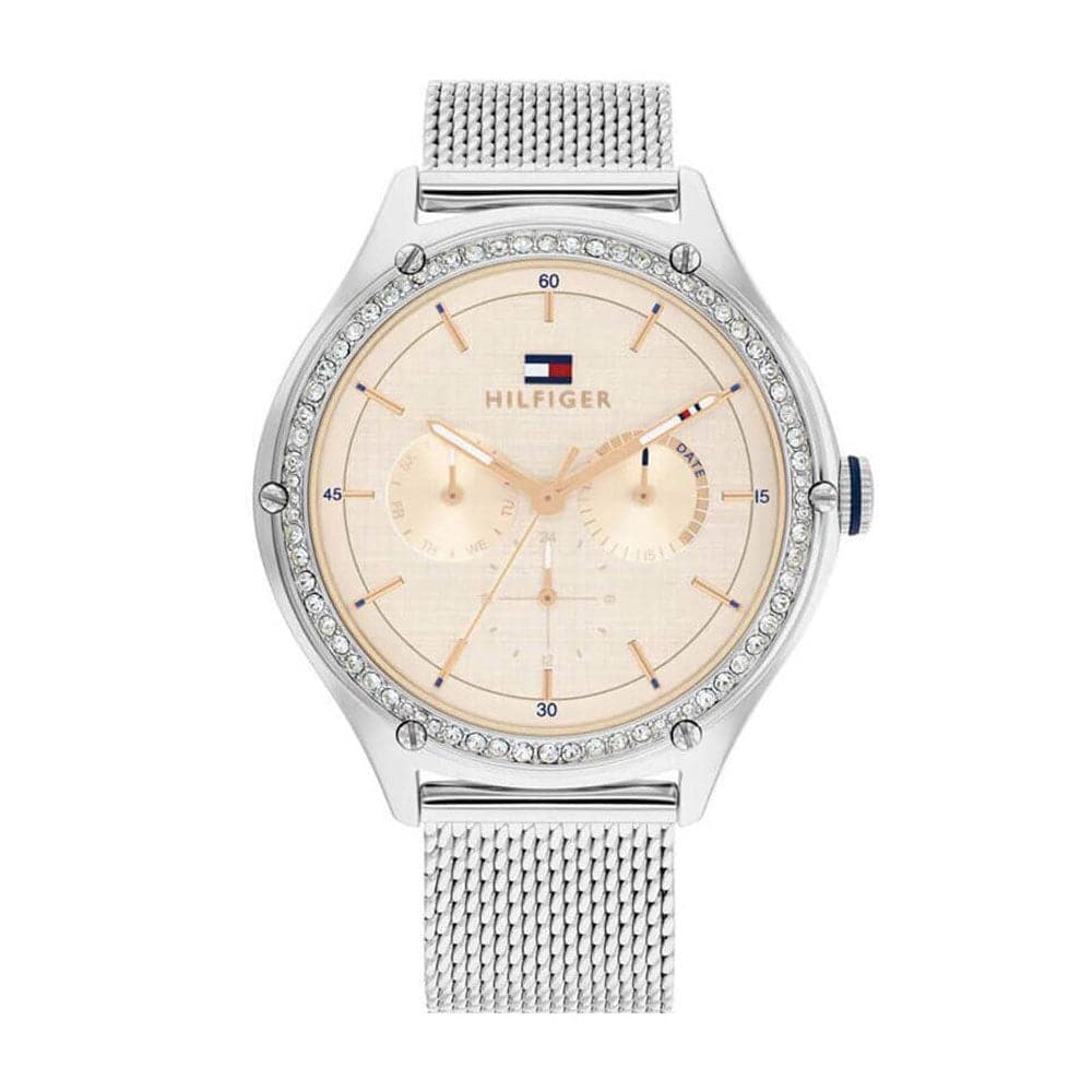 Tommy Hilfiger Chronograph Silver Milanese Strap Women Watch 1782654 H2 Hub