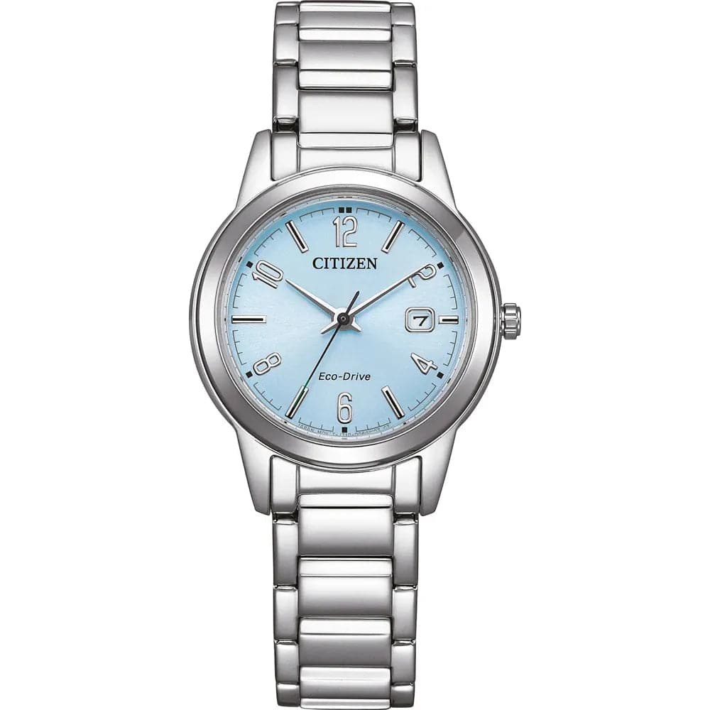 Citizens Eco-Drive Womens Watch! Blue face silver plated band! purchases It Works!