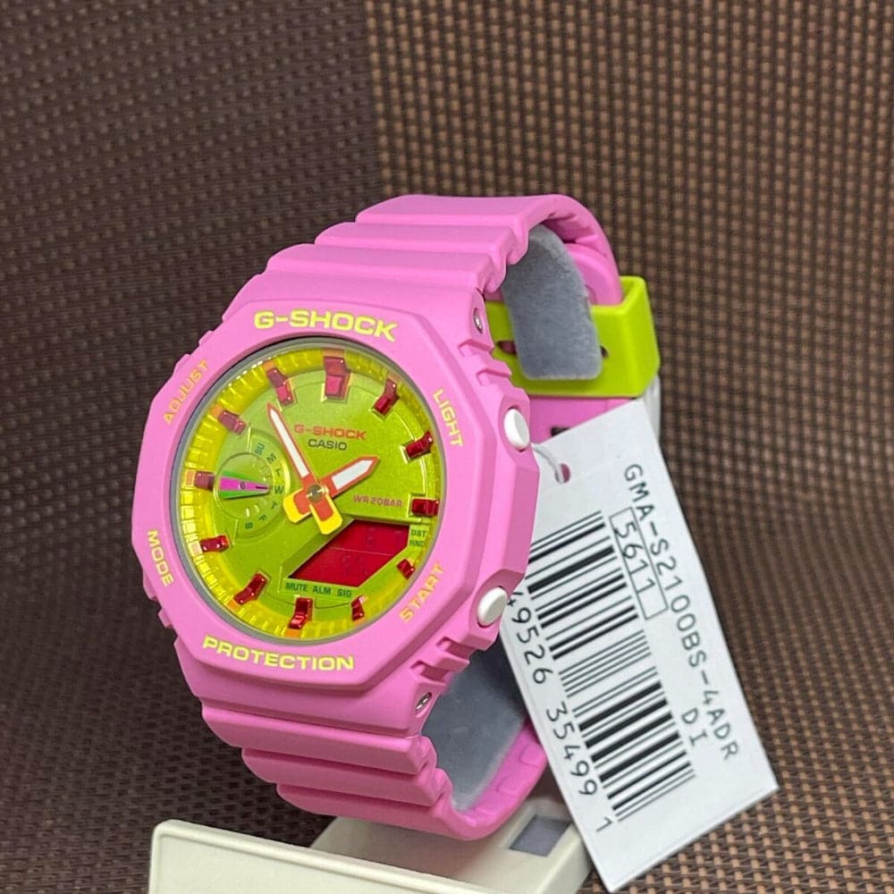 Casio G Shock Pink Resin Strap Women Watch Gma S2100bs 4adr P H2 Hub 4721