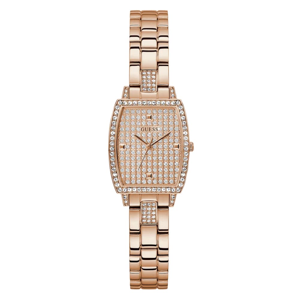 Guess Analog Rose Gold Stainless Steel Strap Women Watch GW0611L3