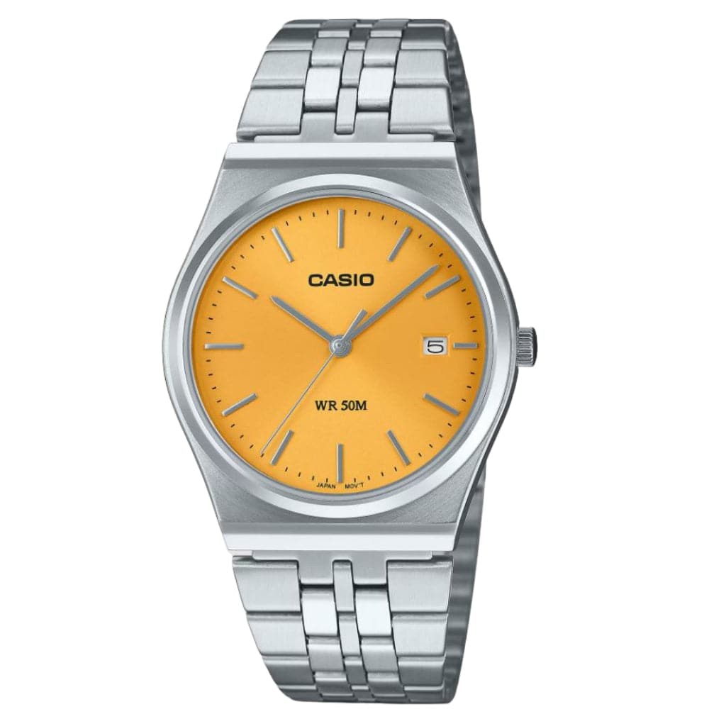 Casio watch store orange strap