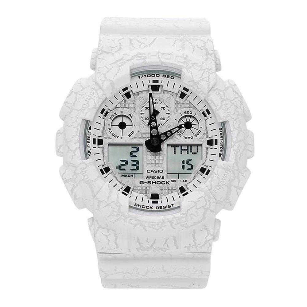 CASIO G SHOCK GA 100CG 7ADR DIGITAL QUARTZ WHITE RESIN MEN S WATCH