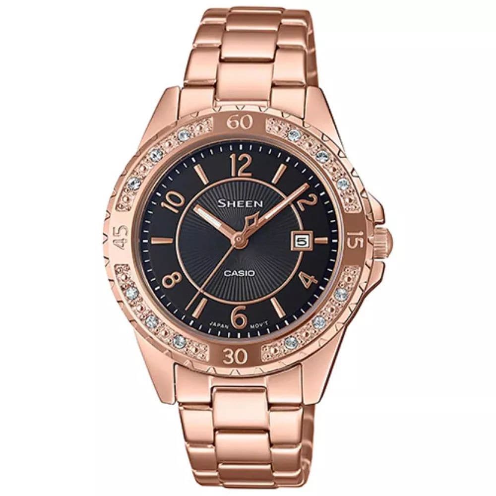 Casio sheen store rose gold