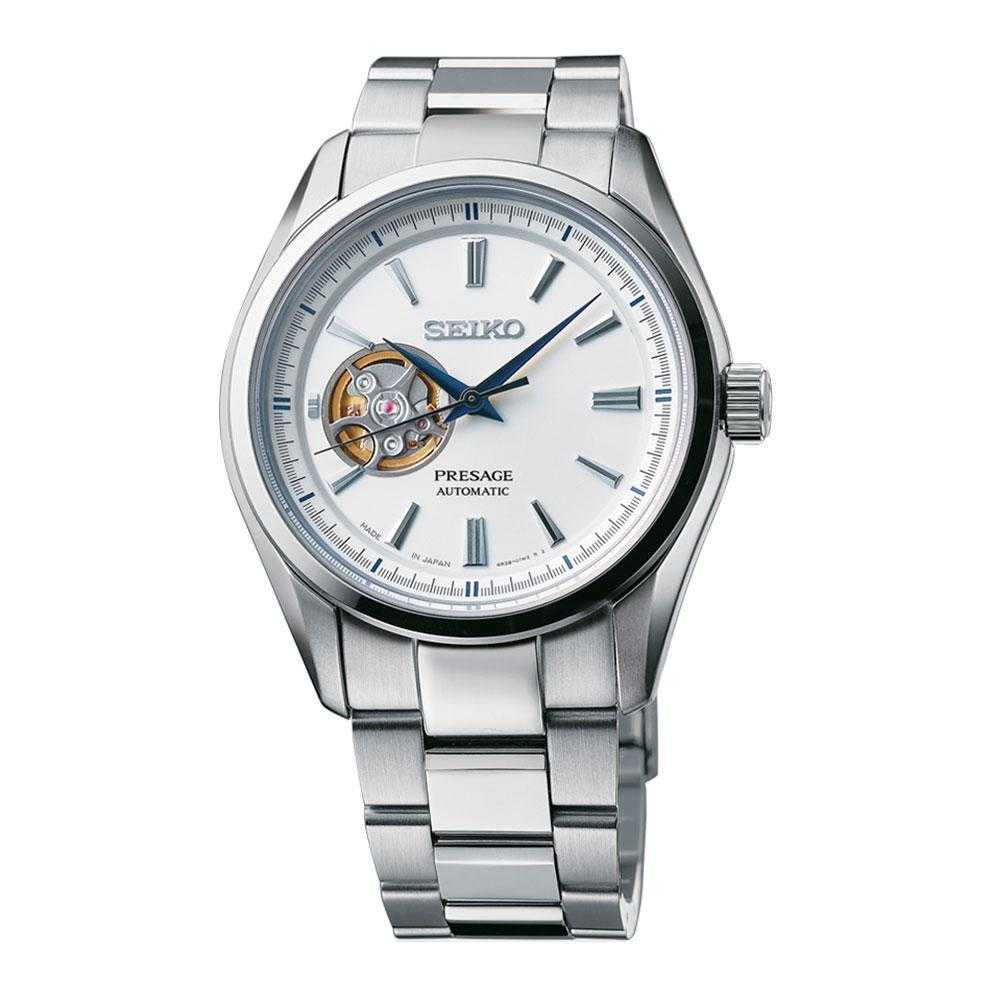 SEIKO PRESAGE SSA355J1 AUTOMATIC STAINLESS STEEL MEN S SILVER