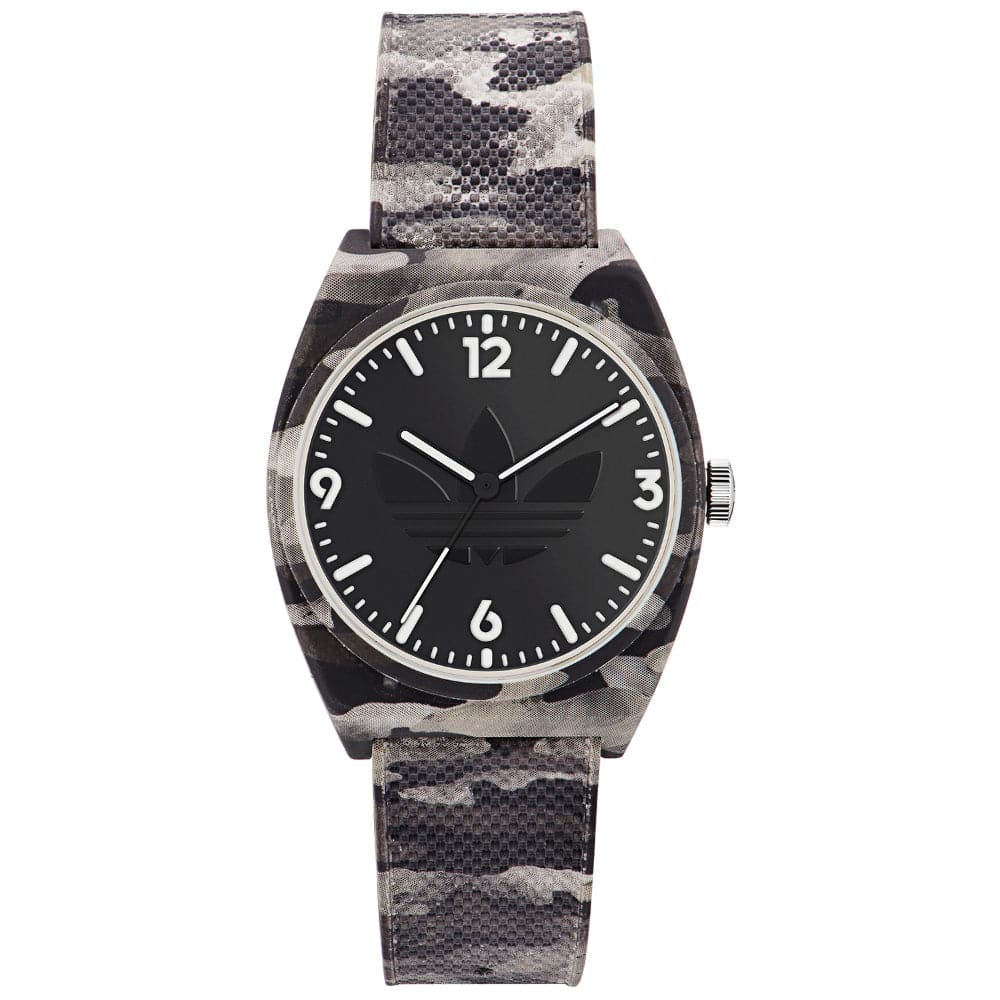 Adidas Rubber Gray Camouflage Strap Unisex Watch AOST22568 – H2 Hub