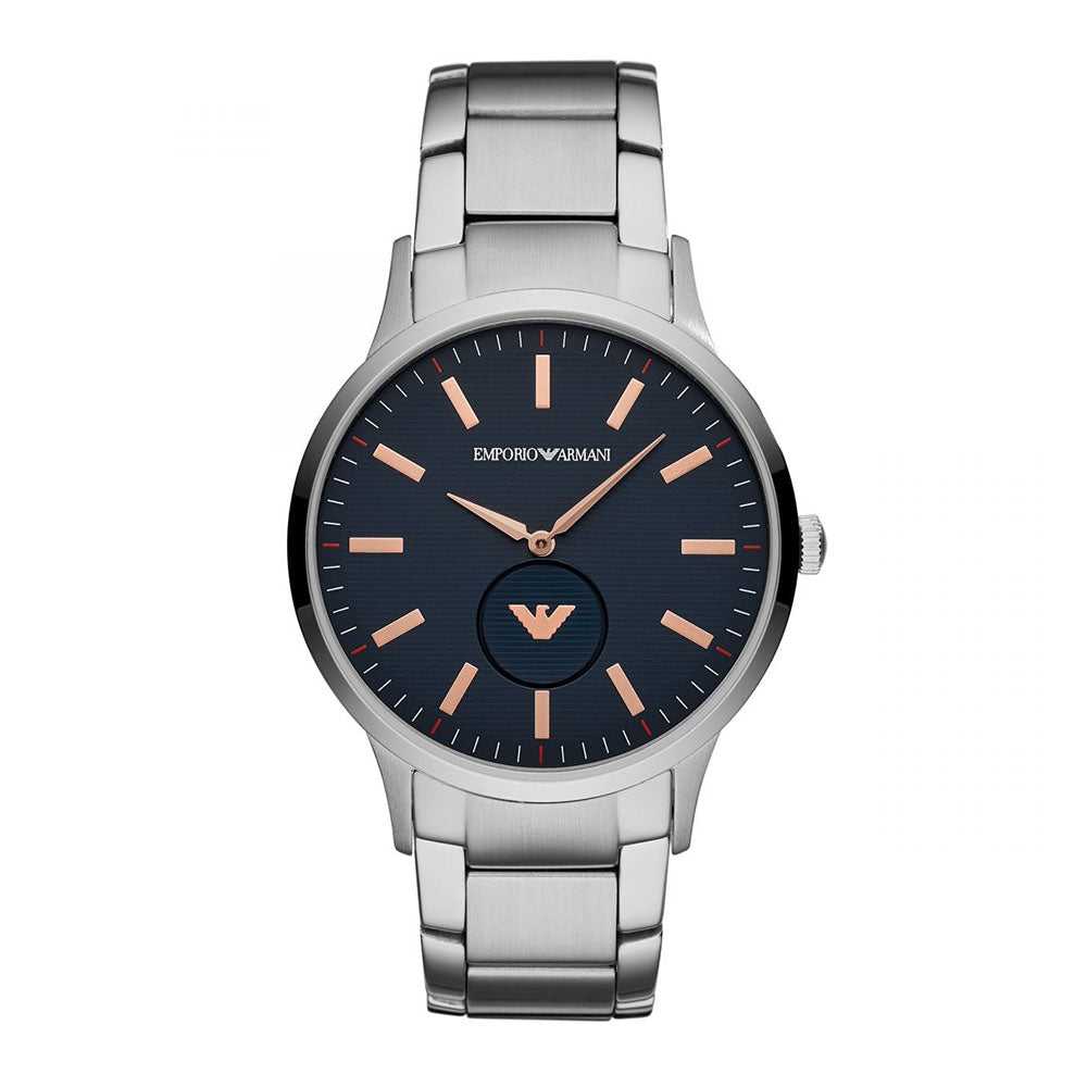 Emporio armani watch clearance mens silver