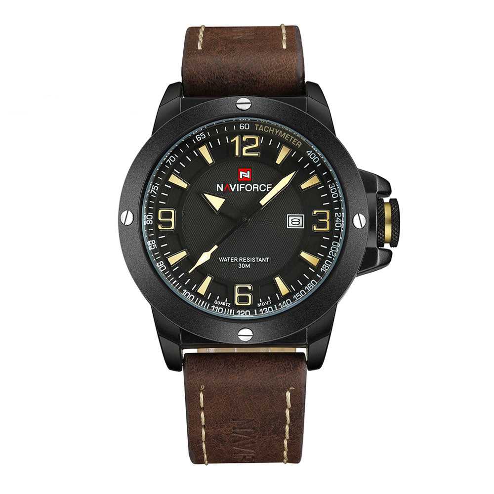 NAVIFORCE NF9077 B Y D.BN MEN S ANALOG WATCH H2 Hub