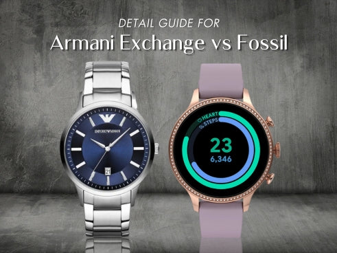 Detail guide for Armani Exchange vs Fossil