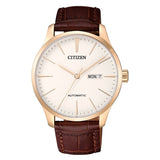 Citizen Mechanical Brown Leather Strap Men Watch NH8353-18A