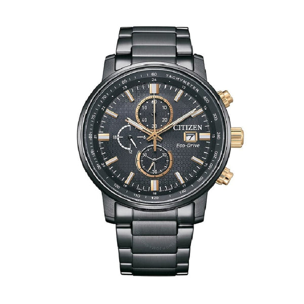 Citizen Chronograph Eco-Drive Black Dial Men's Watch CA0846-81E