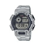 Casio Digital Silver Stainless Steel Strap Watch For Men AE-1400WHD-1AVDF-P