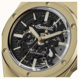 Ingersoll The Baller Automatic Black Dial IP Gold Stainless Steel Men's Watch I15001