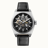 Ingersoll The Vert Automatic Skeleton Dial Black Leather Strap Men's Watch I14301