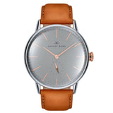 August Berg Gray Dial Brown Leather Strap Unisex Watch 10140H04LBN20 (40mm)