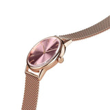 August Berg Serenity Ash & Orchid Rose Gold Mesh Strap Women Watch 10232A10MRG (40mm)