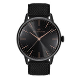 August Berg Serenity Noir Black Dial Perlon Braided Nylon Unisex Watch 10232F01VBK (40mm)