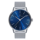 August Berg Blue Dial Silver Milanese Strap Unisex Watch 10240E05MSL (30mm)