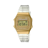 Casio Retro Transparent Resin Strap Digital Watch A168XESG-9ADF-P