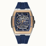 Ingersoll The Challenger Automatic Skeleton Dial Blue PU Strap Men's Watch I12304