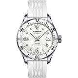 Eterna Kontiki White Rubber Strap Women Watch 1280.41.66.1380