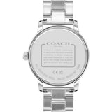 Coach New York Pink Dial Silver Stainless Steel Strap Women Watch 14000088