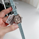 Coach New York Boyfriend Turquoise Rubber Strap Women Watch 14503979