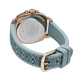 Coach New York Boyfriend Turquoise Rubber Strap Women Watch 14503979