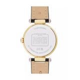 Coach New York White Dial Black Leather Strap Women Watch 14503998