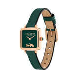 Coach New York Green Dial Leather Strap Women Watch 14504227