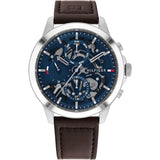 Tommy Hilfiger Chronograph Brown Leather Strap Men Watch 1710476