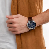 Tommy Hilfiger Chronograph Brown Leather Strap Men Watch 1710476