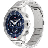 Tommy Hilfiger Chronograph Silver Stainless Steel Strap Men Watch 1710492