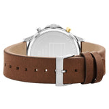 Tommy Hilfiger Chronograph Blue Dial Brown Leather Strap Men Watch 1710496