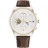 Tommy Hilfiger Chronograph Brown Leather Strap Men Watch 1710501