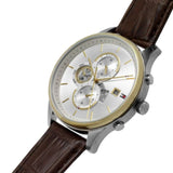 Tommy Hilfiger Chronograph Brown Leather Strap Men Watch 1710501