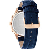 Tommy Hilfiger Chronograph Blue Dial Leather Strap Men Watch 1710503