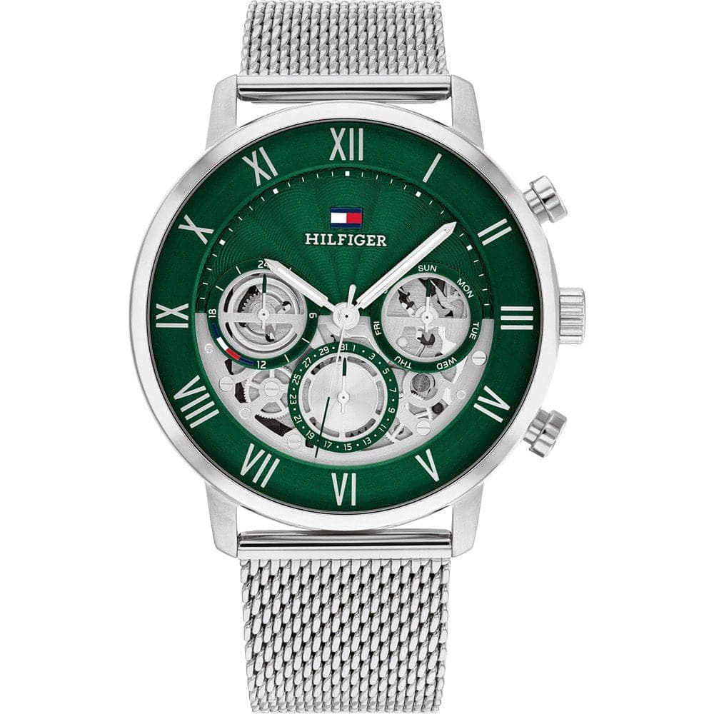 Tommy Hilfiger Chronograph Silver Milanese Strap Men Watch 1710567 – H2 Hub