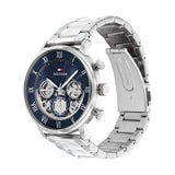 Tommy Hilfiger Blue Dial Chronograph Silver Stainless Steel Strap Men Watch 1710569