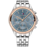 Tommy Hilfiger Chronograph Silver Stainless Steel Strap Women Watch 1781976