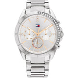 Tommy Hilfiger Chronograph Silver Stainless Steel Strap Women Watch 1782384