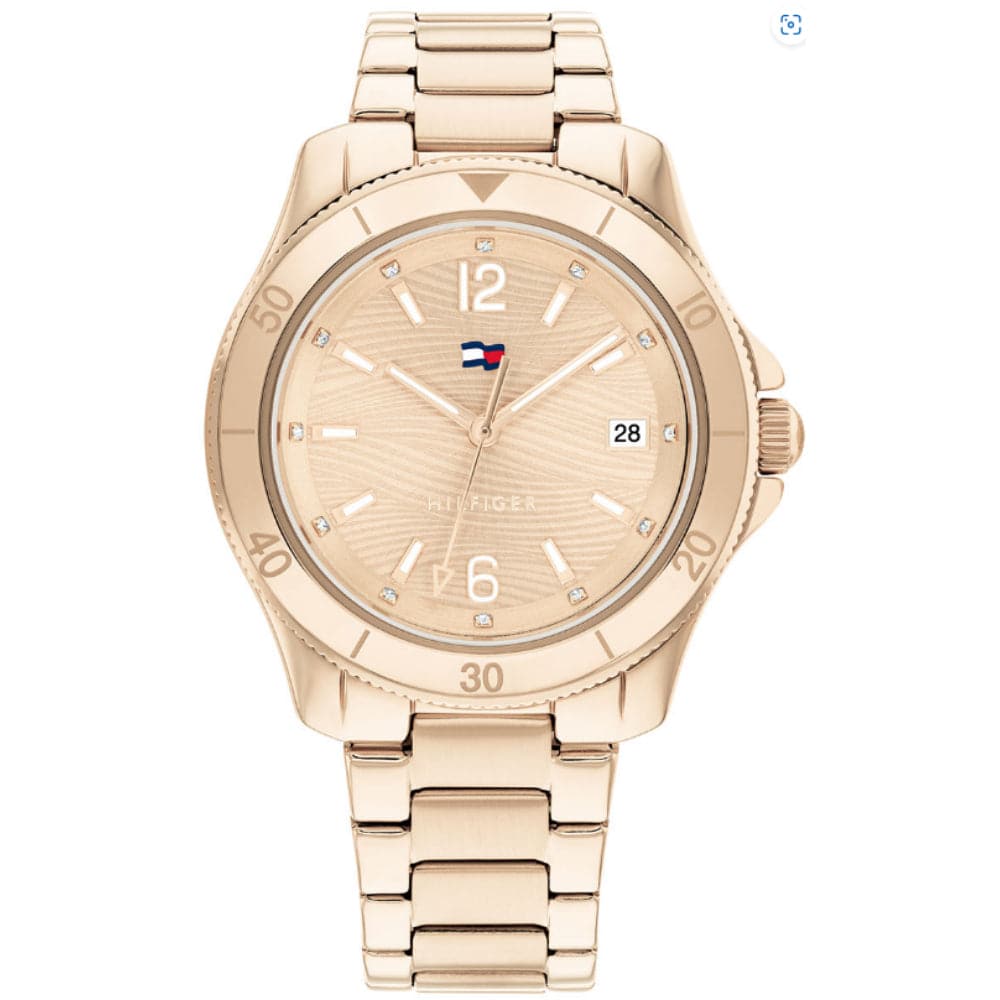 Tommy Hilfiger Rose Gold Dial Stainless Steel Strap Women Watch 178251 ...