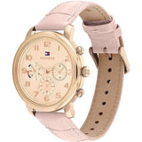 Tommy Hilfiger Chronograph Pink Leather Strap Women Watch 1782522