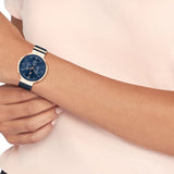 Tommy Hilfiger Chronograph Blue Dial Milanese Strap Women Watch 1782541