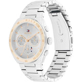 Tommy Hilfiger Chronograph Silver Stainless Steel Strap Men Watch 1782574