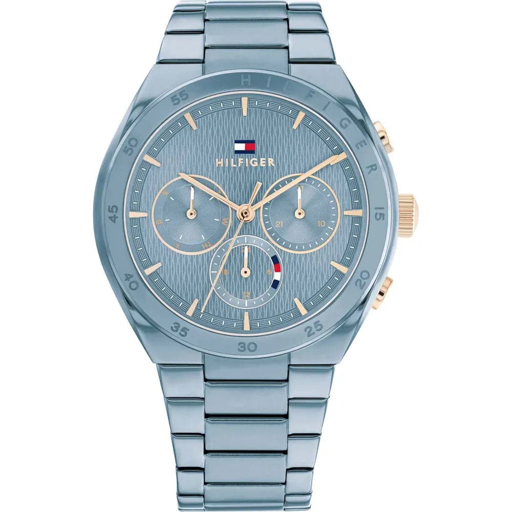 Tommy Hilfiger Chronograph Blue Dial Stainless Steel Strap Women Watch ...
