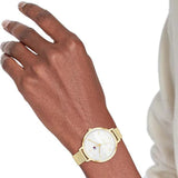 Tommy Hilfiger White Dial Gold Milanese Strap Women Watch 1782579