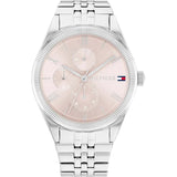 Tommy Hilfiger Blush Pink Dial Silver Stainless Steel Strap Women Watch 1782590