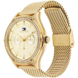 Tommy Hilfiger Chronograph Gold Dial Milanese Strap Women Watch 1782655